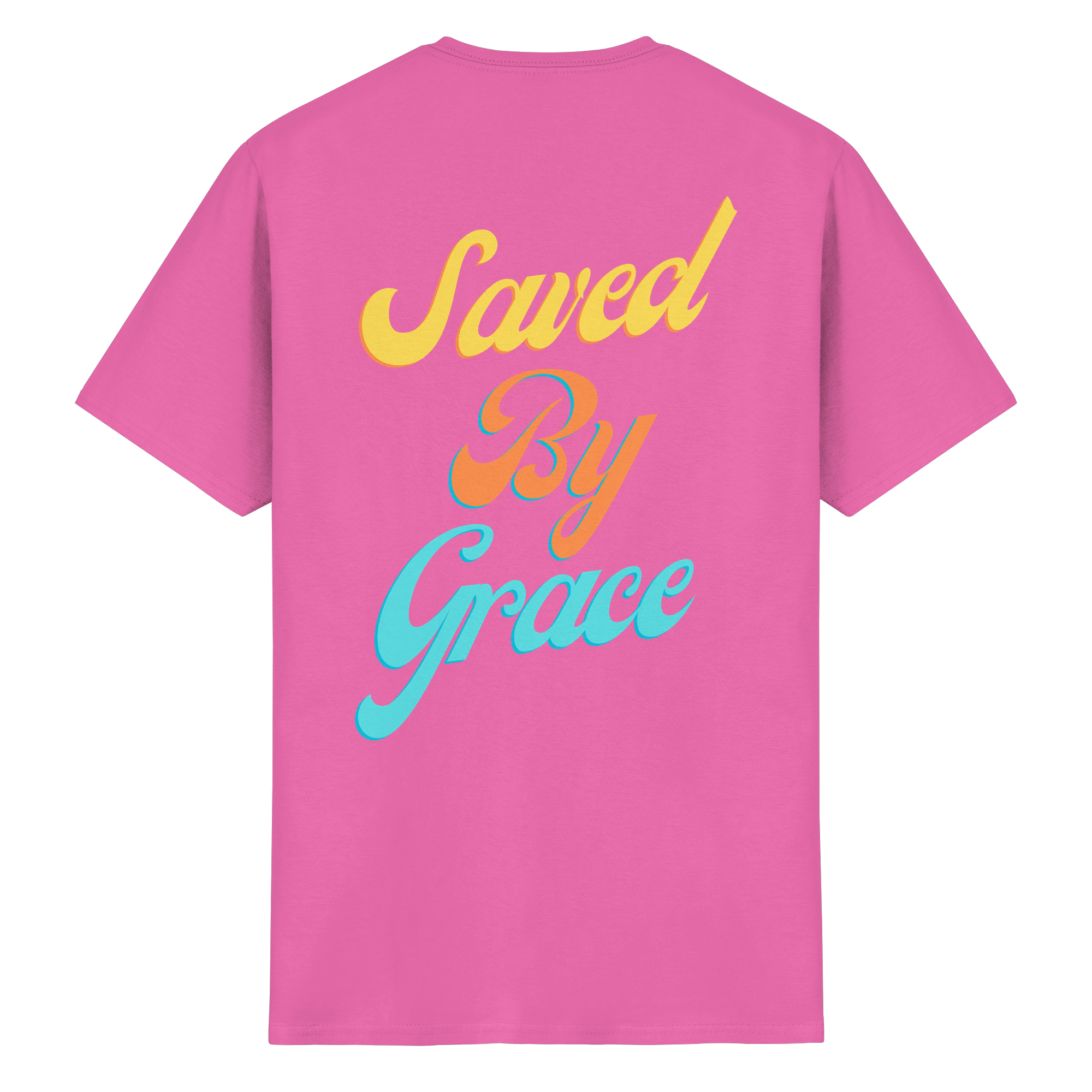 Saved by Grace - Backprint - Heavy Cotton T-Shirt