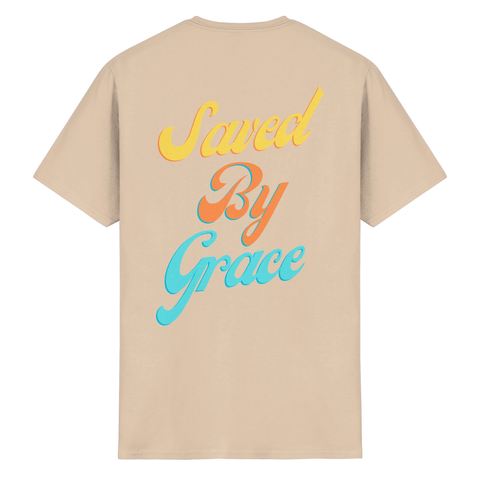 Saved by Grace - Backprint - Heavy Cotton T-Shirt