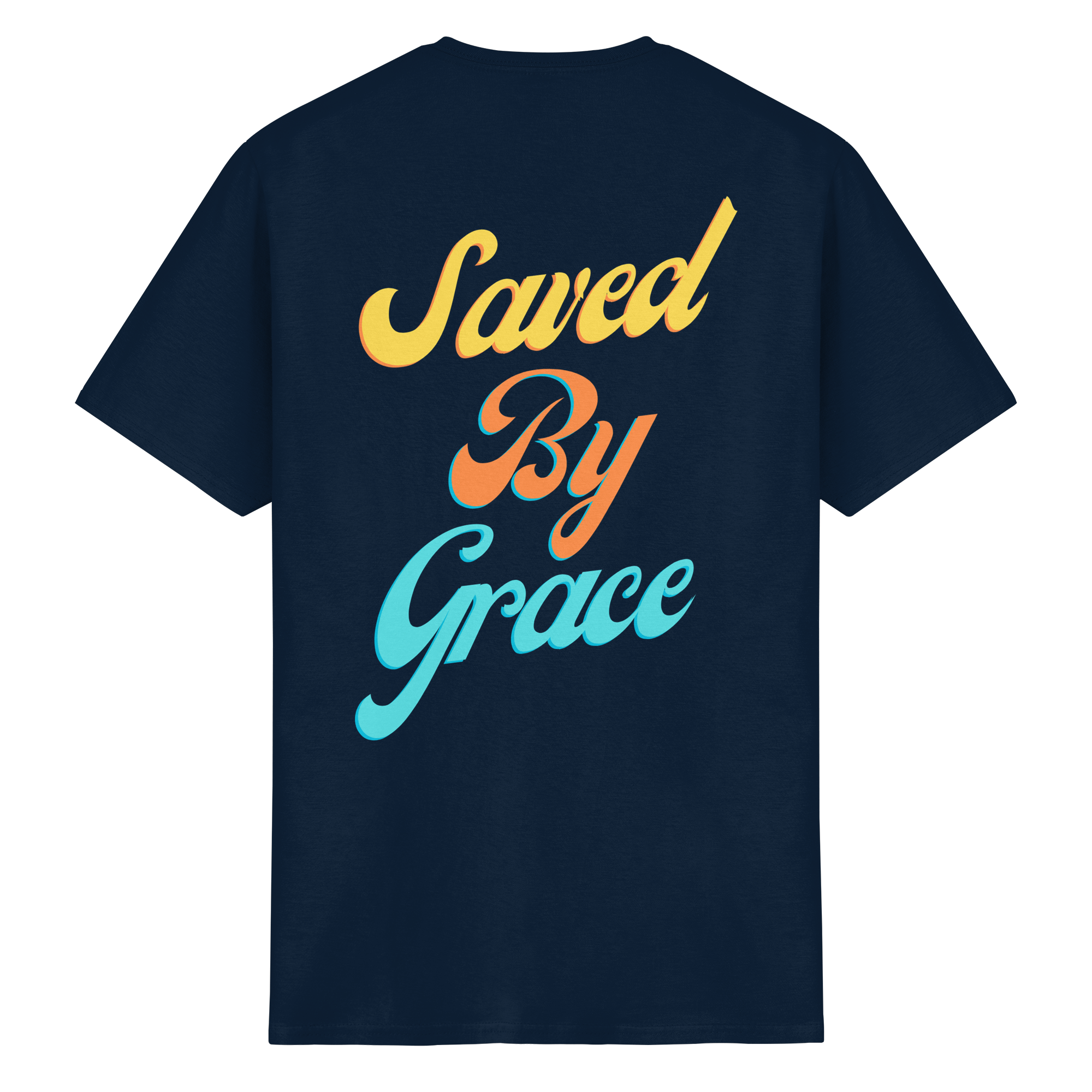 Saved by Grace - Backprint - Heavy Cotton T-Shirt