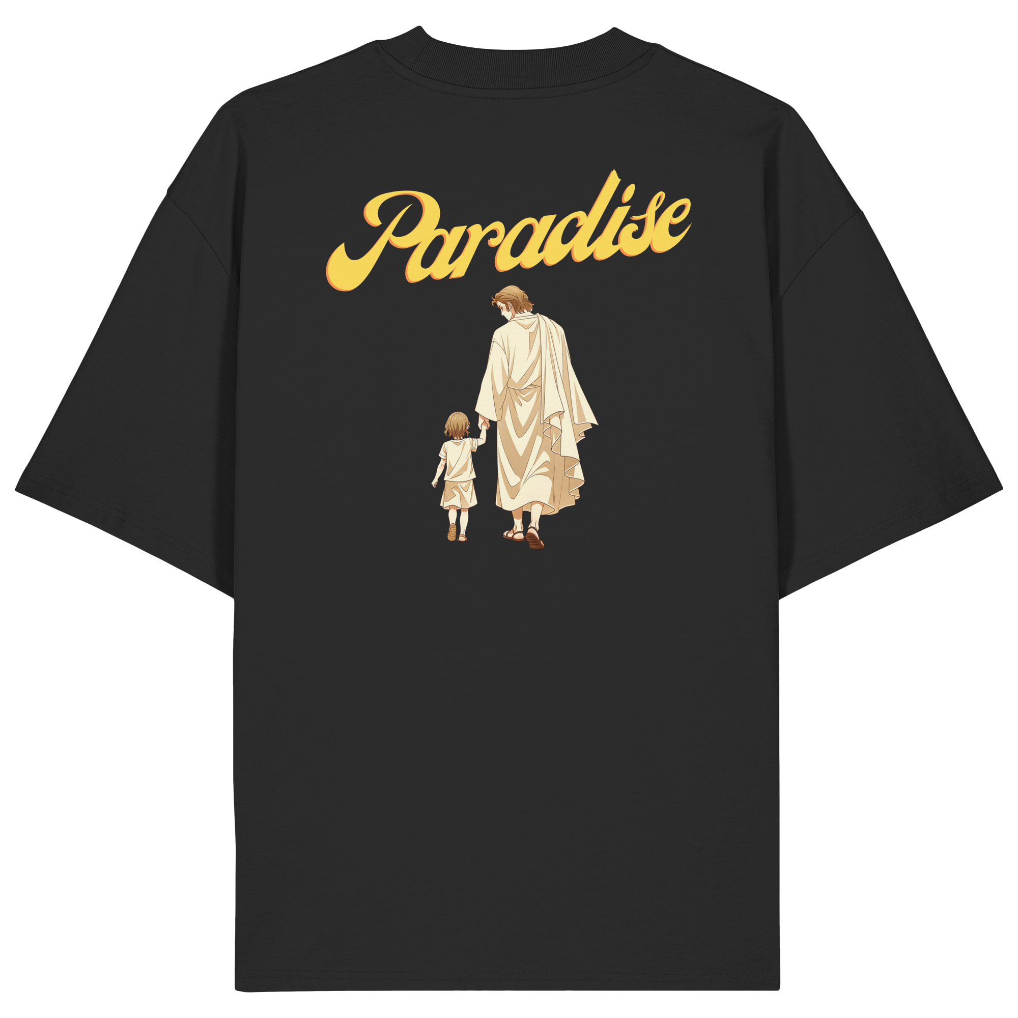 Lets go to Paradise - Organic Oversize Shirt - Backprint