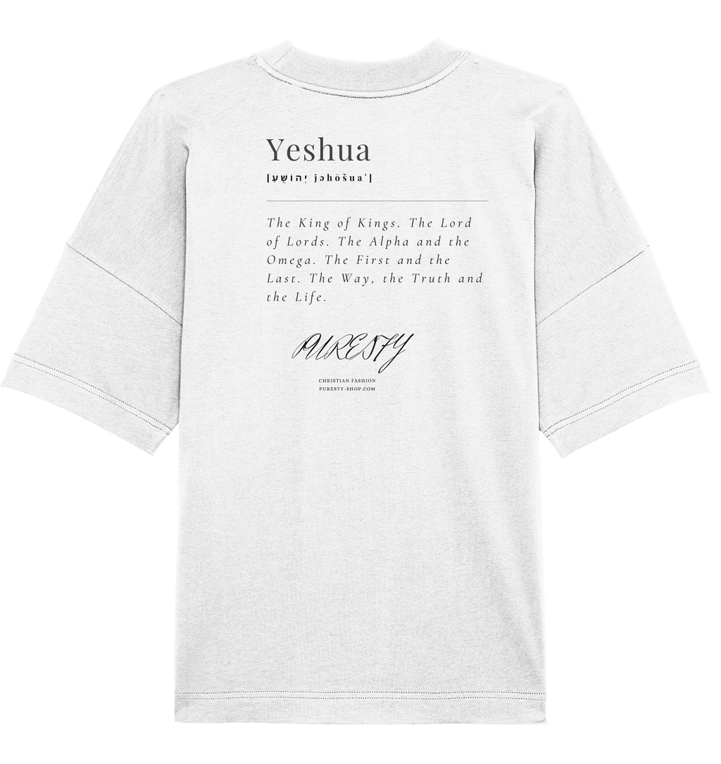 Yeshua the King of Kings. Dictonary Style - Organic Oversize Shirt