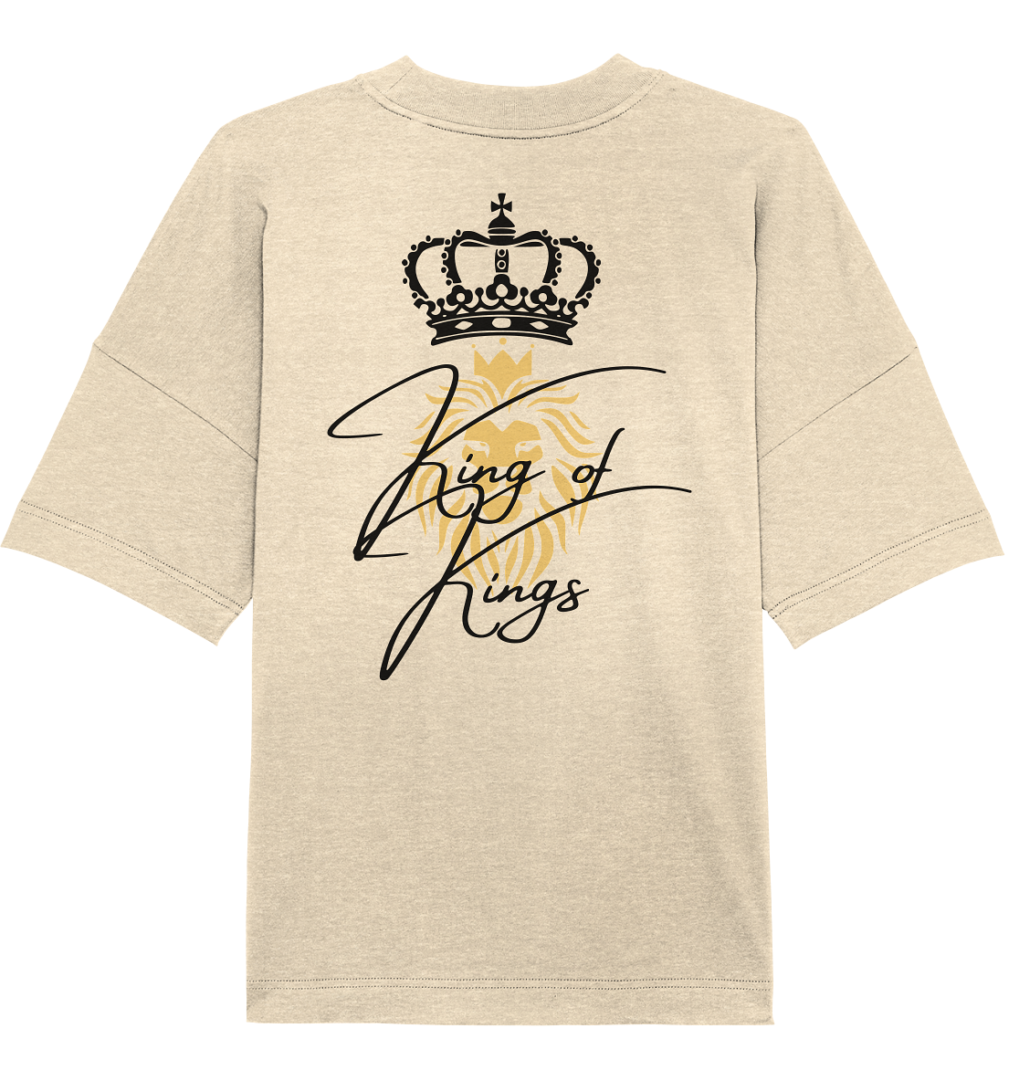 King of Kings - Backprint - Organic Oversize Shirt