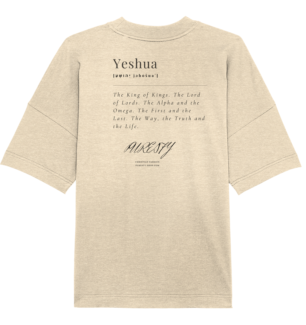 Yeshua the King of Kings. Dictonary Style - Organic Oversize Shirt