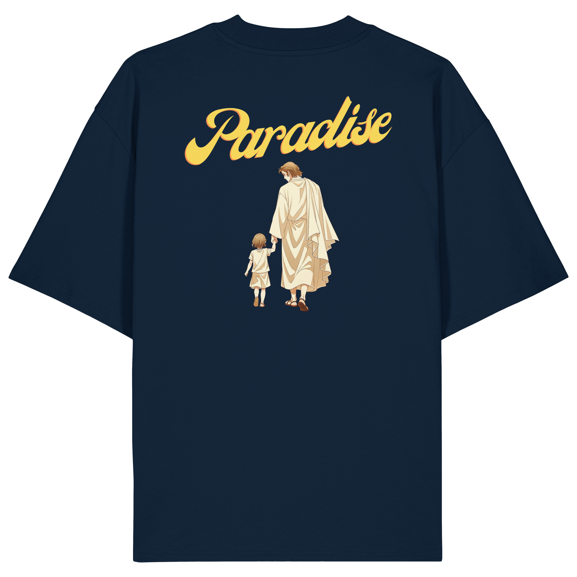Lets go to Paradise - Organic Oversize Shirt - Backprint