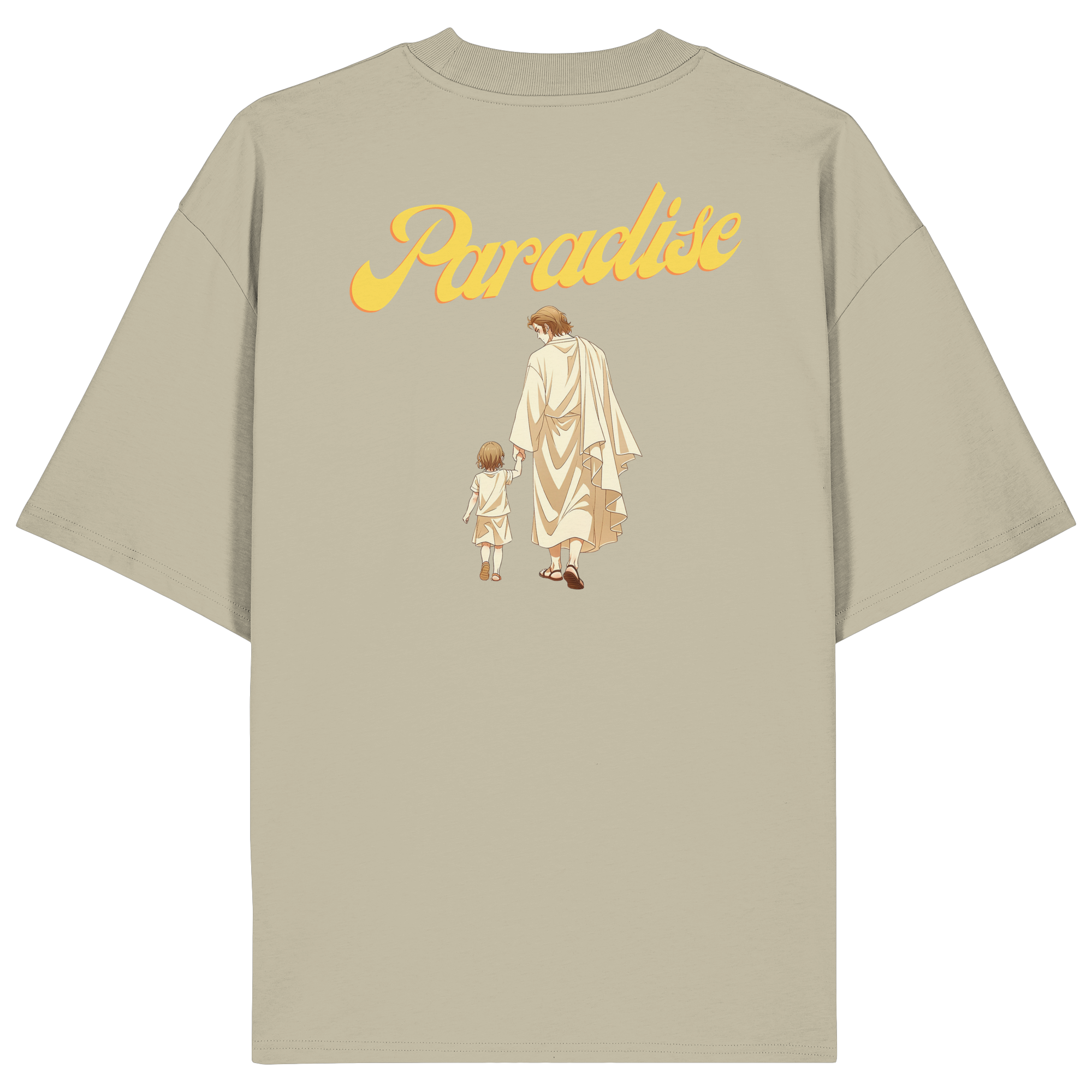 Lets go to Paradise - Organic Oversize Shirt - Backprint
