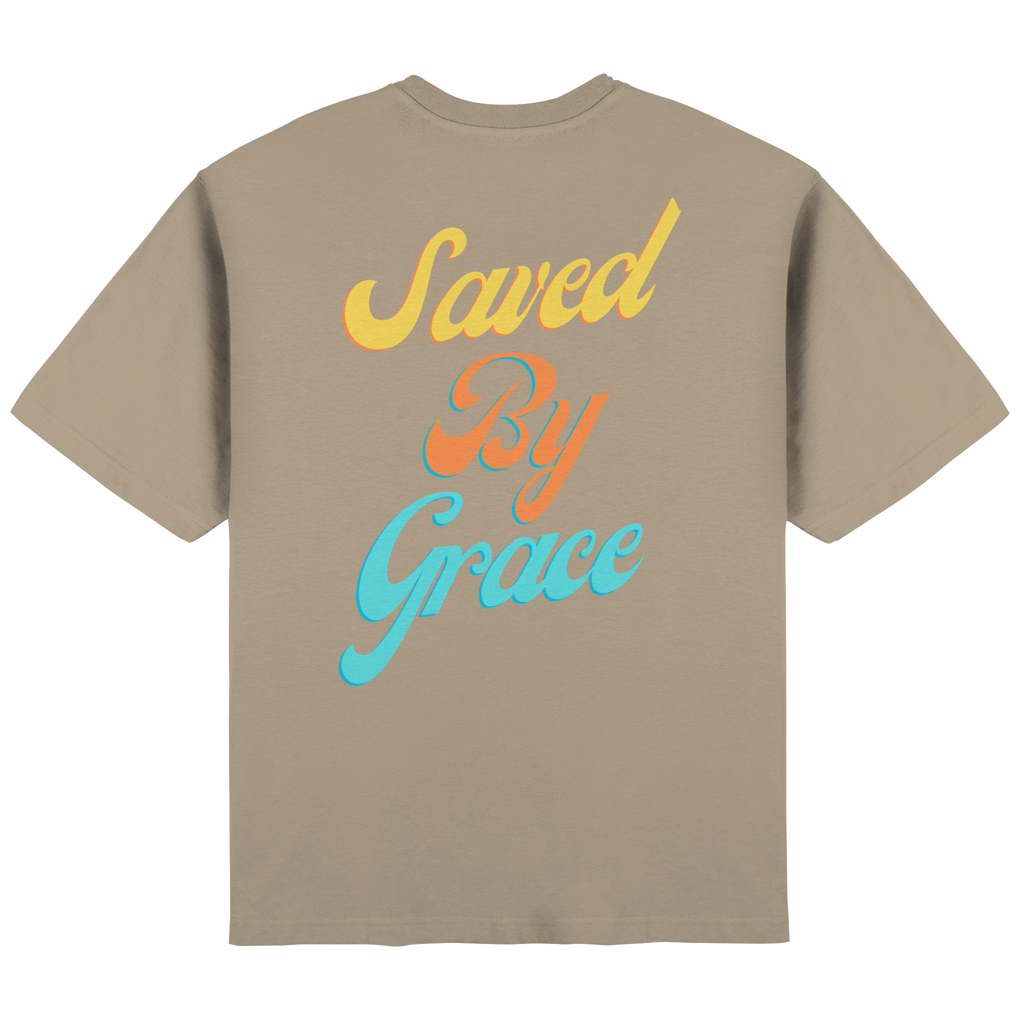 Saved by Grace - Backprint - Streetwear Oversized T-Shirt