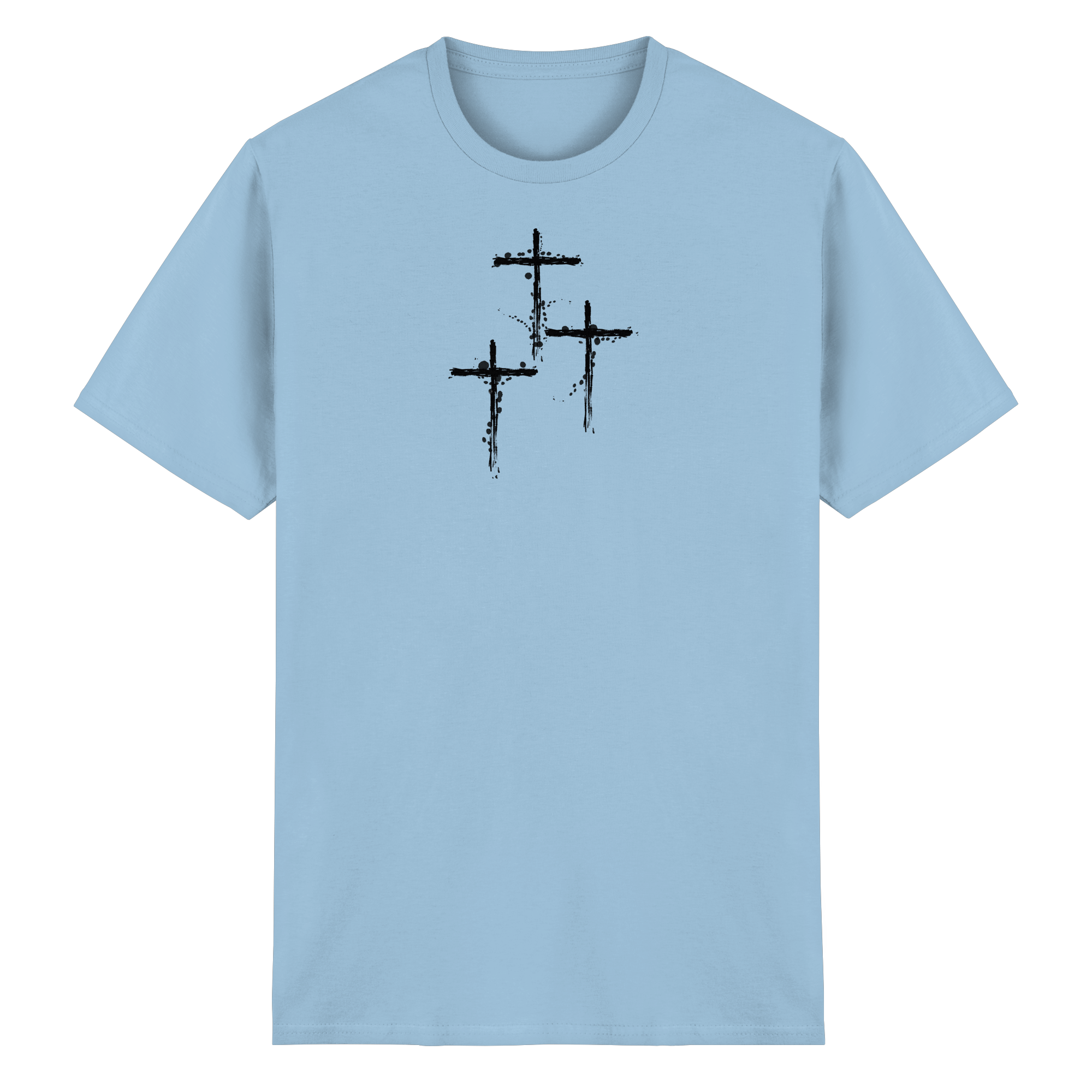 3 Cross. Golgatha. Heavy Cotton T-Shirt - Heavy Cotton T-Shirt