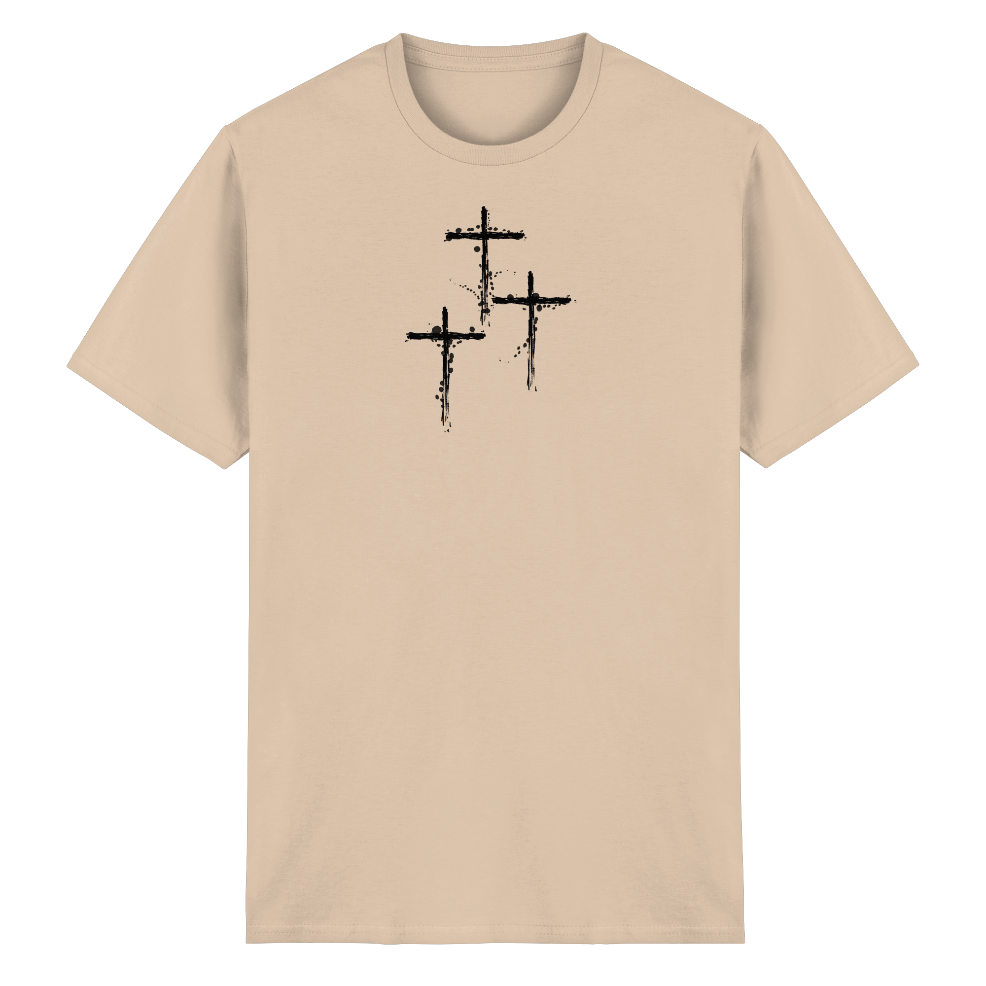 3 Cross. Golgatha. Heavy Cotton T-Shirt - Heavy Cotton T-Shirt
