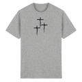 3 Cross. Golgatha. Heavy Cotton T-Shirt - Heavy Cotton T-Shirt