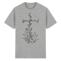 Flower Cross Tshirt. Heavy Cotton. - Heavy Cotton T-Shirt