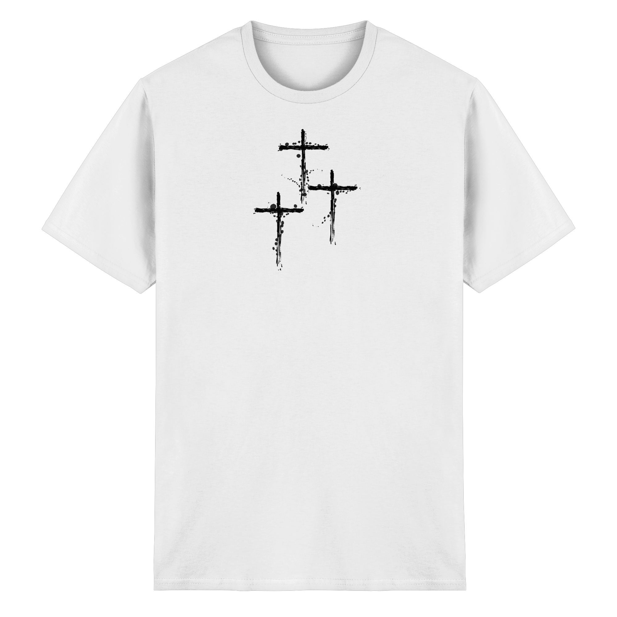 3 Cross. Golgatha. Heavy Cotton T-Shirt - Heavy Cotton T-Shirt