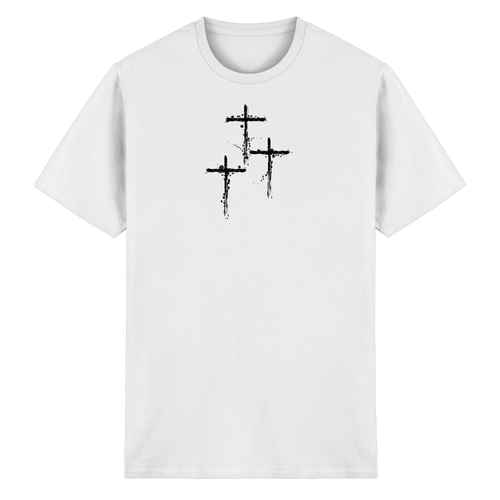 3 Cross. Golgatha. Heavy Cotton T-Shirt - Heavy Cotton T-Shirt